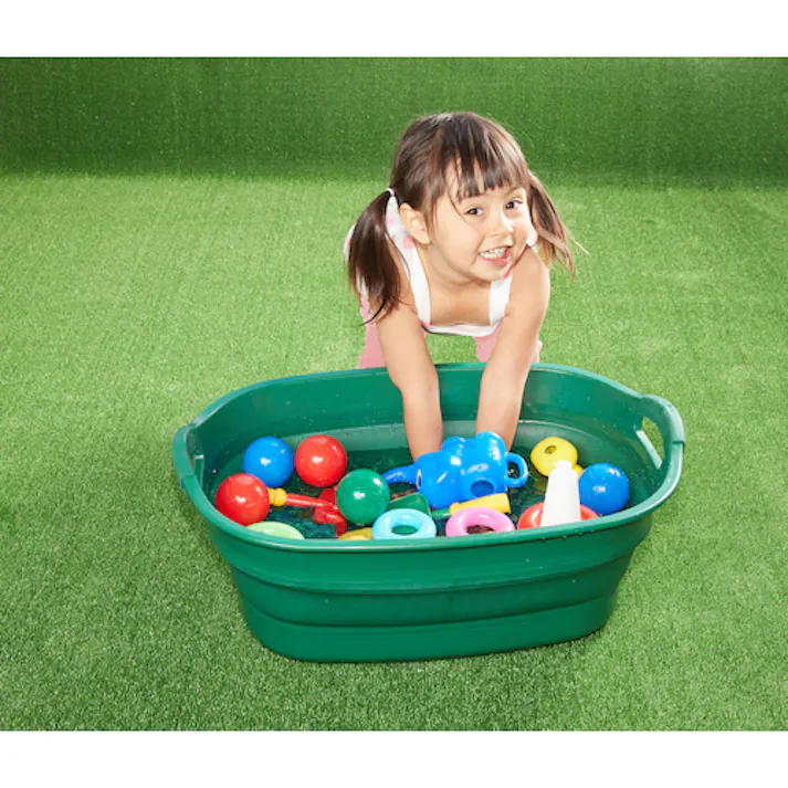 【CAINZ-DASH】トラスコ中山 折りたたみタライ 水抜栓付 グリーン 23L TORT-GN【別送品】