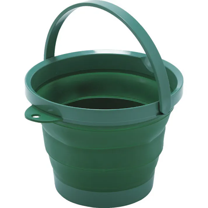 【CAINZ-DASH】トラスコ中山 折りたたみバケツ グリーン 8L TORB-GN【別送品】