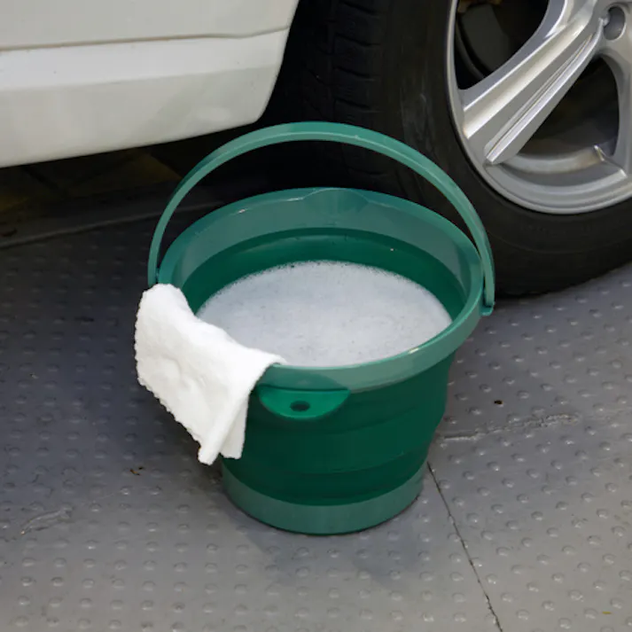 【CAINZ-DASH】トラスコ中山 折りたたみバケツ グリーン 8L TORB-GN【別送品】