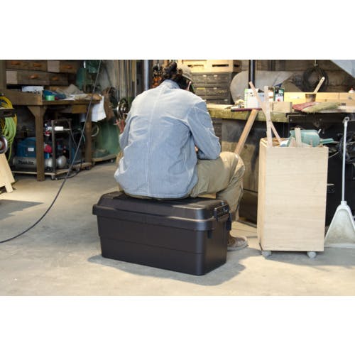 こてつです CAINZ-DASH】トラスコ中山 トランクカーゴ 70L 黒 BLKC-70