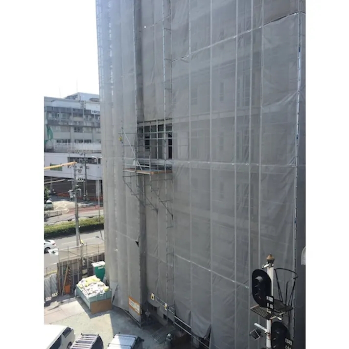 【CAINZ-DASH】トラスコ中山 軽量防炎メッシュ エコノミーシート 1.8×100m グレー TMES-1810-GY【別送品】