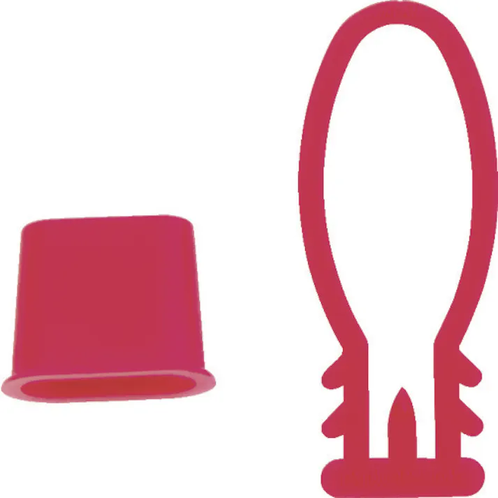 【CAINZ-DASH】トラスコ中山 みかんネット用留め具 赤 100個入 BET-R-100【別送品】