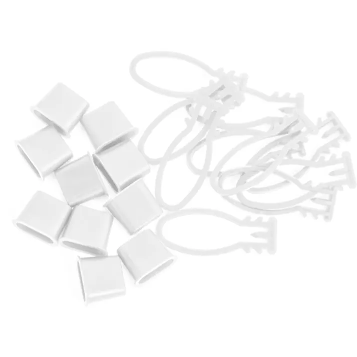 【CAINZ-DASH】トラスコ中山 みかんネット用留め具 白 10個入 BET-W-10【別送品】