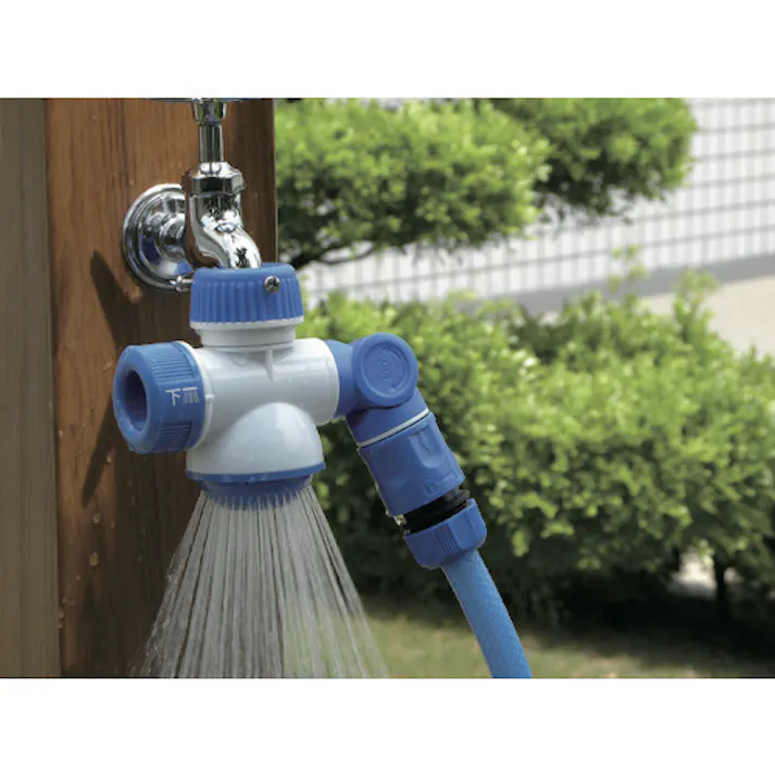 【CAINZ-DASH】トラスコ中山 シャワー付き分岐蛇口ダブルポート TSDPL【別送品】