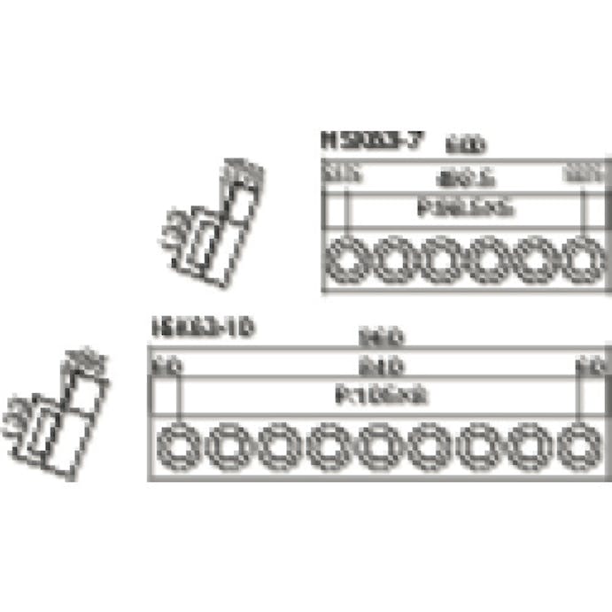 【CAINZ-DASH】トラスコ中山 ツーリングフレーム　ＨＳＫ６３Ａ　ＢＴ４０　ＮＴ４０兼用　９個収納 HSK63-10【別送品】