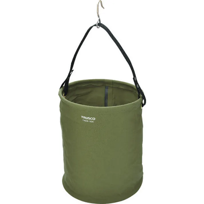 【CAINZ-DASH】トラスコ中山 電工バケツΦ300X350 オリーブドラブ色 TADB-300N-OD【別送品】
