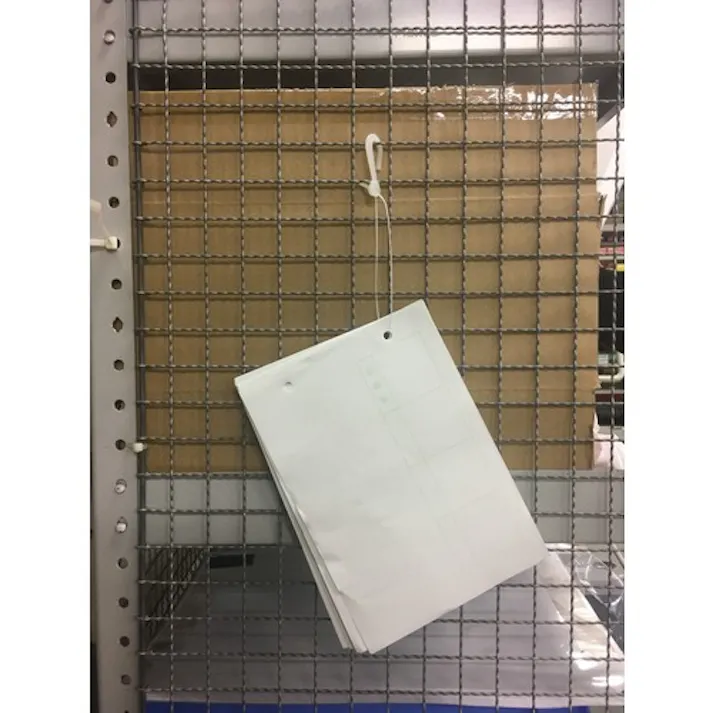 【CAINZ-DASH】トラスコ中山 はがき・チラシ用フック 全長274mm 内径12mm 100本入 SFLL-100【別送品】