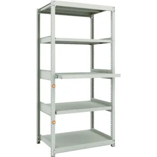 【CAINZ-DASH】トラスコ中山 スチールラック M2型軽中量棚 860X600XH1800 5段うちスライド2段 単体 M2-6363M2【別送品】