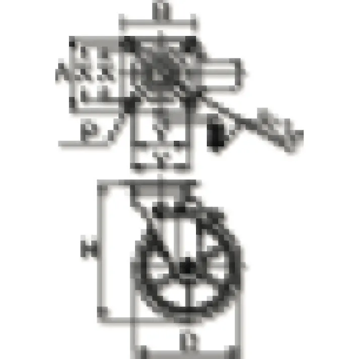 【CAINZ-DASH】トラスコ中山 かご車用 左ブレーキサインプレート ウレタン自在車 150Φ TYNWUJB-150LSP【別送品】