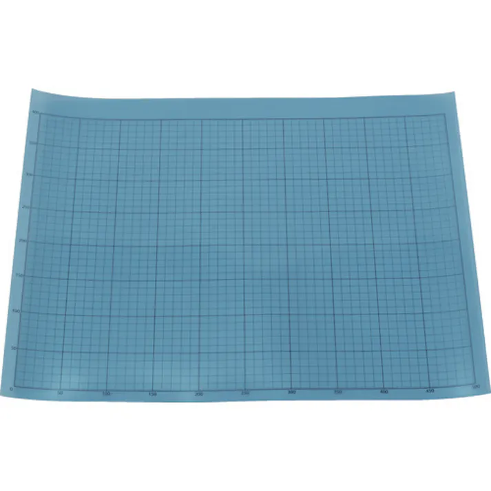 【CAINZ-DASH】トラスコ中山 液晶保護フィルム フッ素光沢 基材100ミクロン シリコン粘着剤50ミクロン 400X500MM 方眼印刷、R定規付 TEHF-4050【別送品】