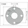 【CAINZ-DASH】トラスコ中山 ガスケット フランジ全面パッキン 10K 40A 2T D6000-10K-40A-2T-FF【別送品】