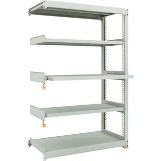 【CAINZ-DASH】トラスコ中山 スチールラック M3型中量棚 1200X571XH1800 5段うちスライド2段 連結 M3-6463M2B【別送品】