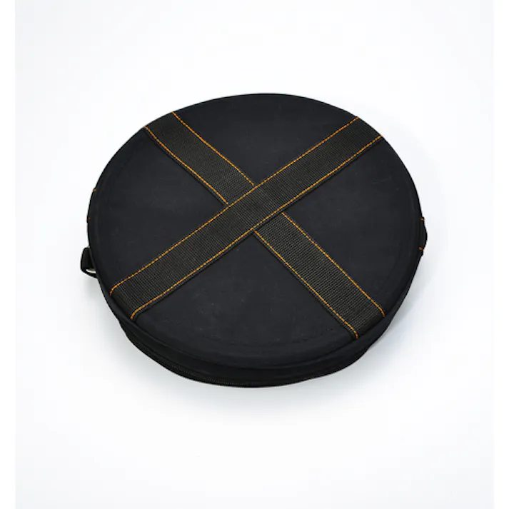 【CAINZ-DASH】トラスコ中山 電工バケツ 270X300 ファスナー蓋付き Sフック大付 ブラック TADB-270FF【別送品】