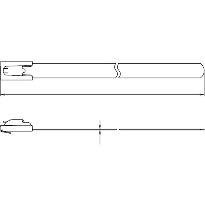 【CAINZ-DASH】トラスコ中山 ステンレスバンド 取り外し可能タイプ W5.0X80L (20本入) STB580【別送品】