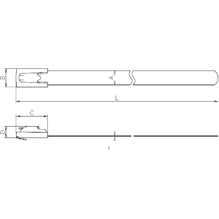 【CAINZ-DASH】トラスコ中山 ステンレスバンド 取り外し可能タイプ W5.0X180L (20本入) STB5180【別送品】