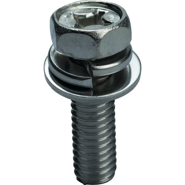 【CAINZ-DASH】トラスコ中山 十字穴付アプセット組込 P=3 ステンレス M8×20 9本入 /(+)アプセットボルト ばね座金+JISワッシャー付き Y336-0820【別送品】