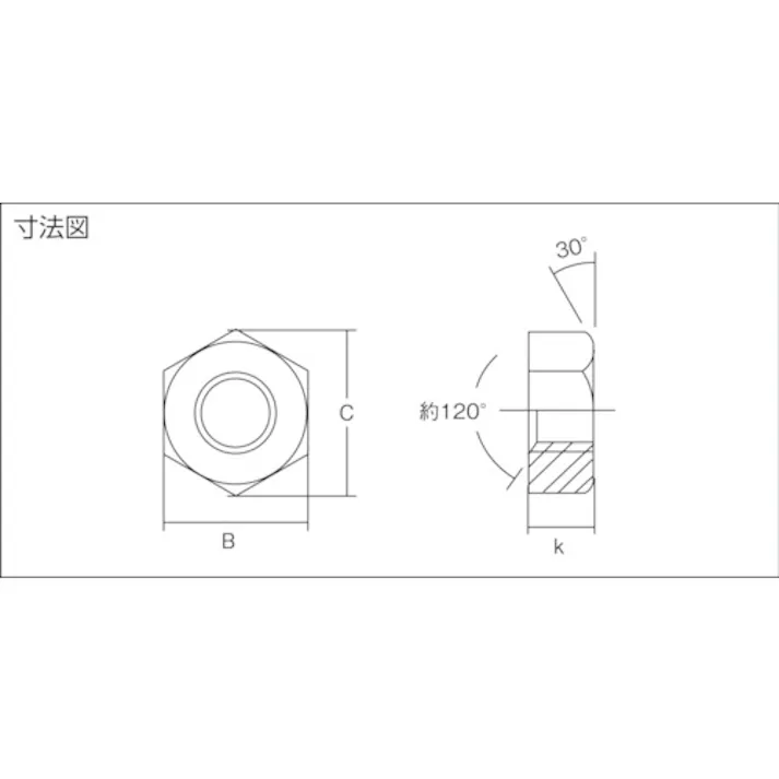 【CAINZ-DASH】トラスコ中山 六角ナット1種 溶融亜鉛メッキ W5/8×11山 11個入 B624-0518【別送品】
