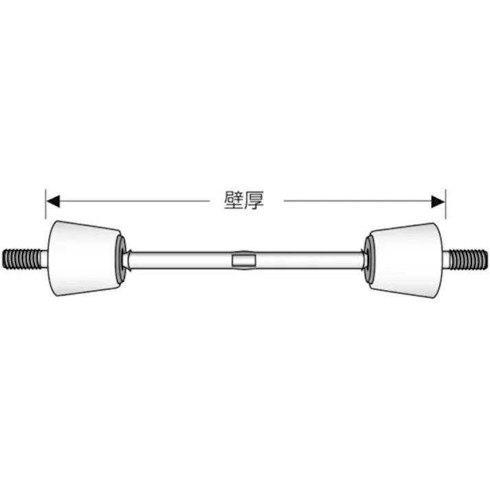 【CAINZ-DASH】トラスコ中山 W3/8 セパレーター B型 300mm 10本入 SPB-300-W3/8【別送品】