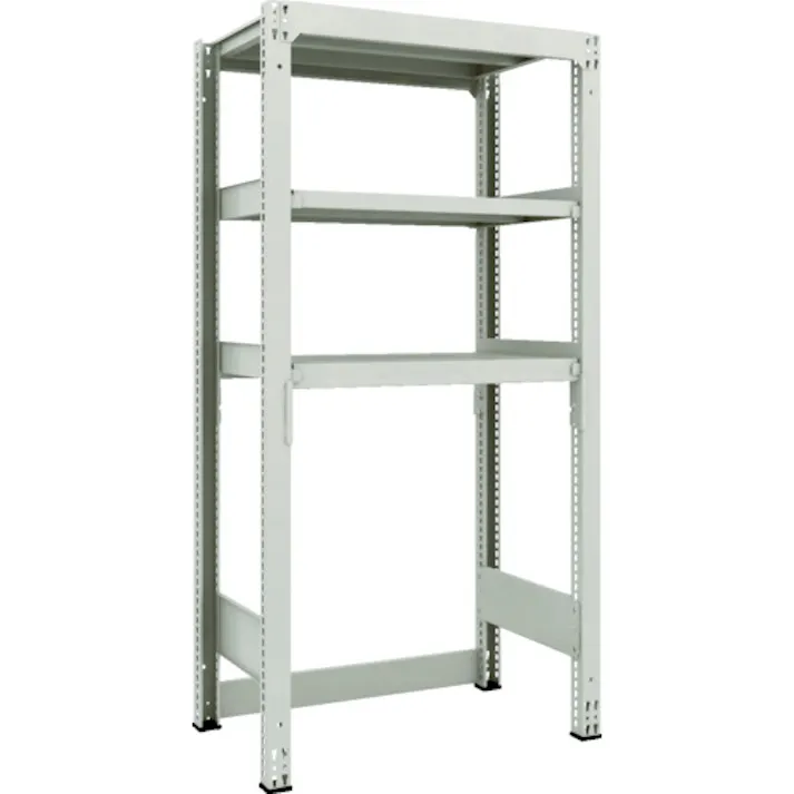 【CAINZ-DASH】トラスコ中山 スチールラック M3型中量棚 下段開放型 W900XD571XH1800 3段 単体 M3-SB6363【別送品】