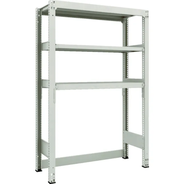 【CAINZ-DASH】トラスコ中山 スチールラック M3型中量棚 下段開放型 W1200XD471XH1800 3段 単体 M3-SB6453【別送品】