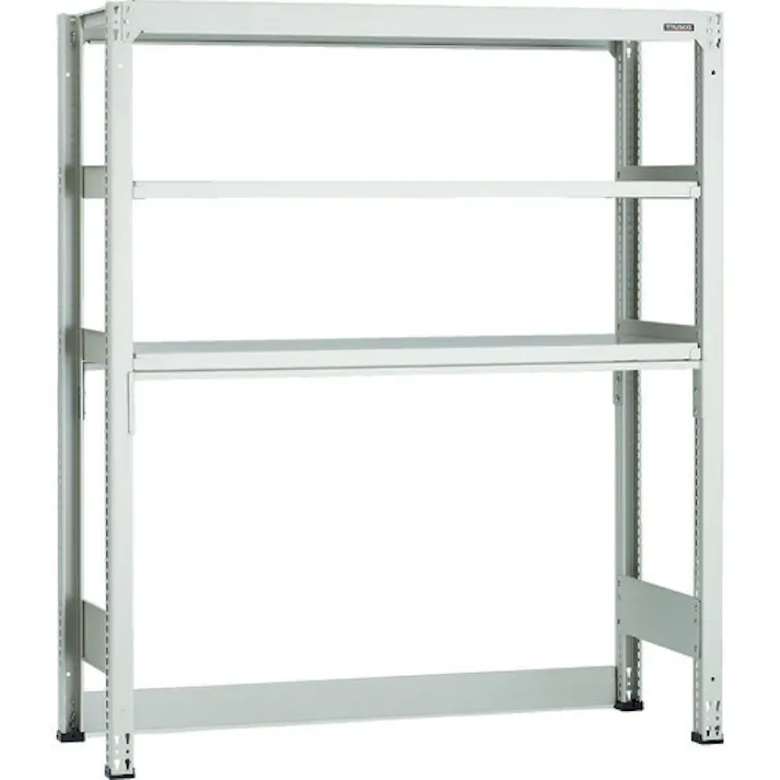 【CAINZ-DASH】トラスコ中山 スチールラック M3型中量棚 下段開放型 W1200XD571XH1800 3段 単体 M3-SB6463【別送品】