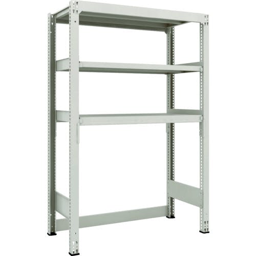 業務用　スチールラック　軽量ラック　トラスコ　棚　3段　グレー TRUSCO 軽量棚背板・側板付 1200X600X1200 天地3段 ネオグレー