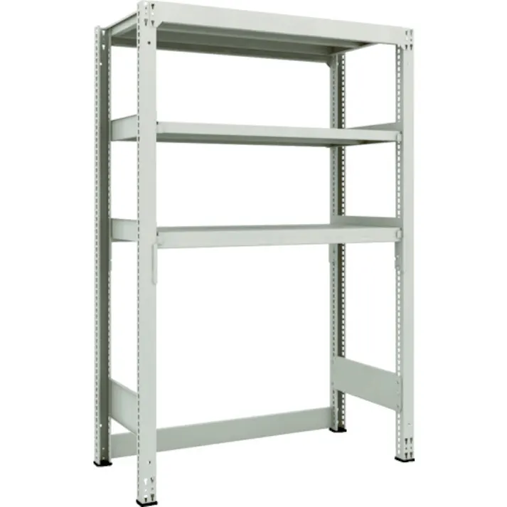 【CAINZ-DASH】トラスコ中山 スチールラック M3型中量棚 下段開放型 W1200XD571XH1800 3段 単体 M3-SB6463【別送品】