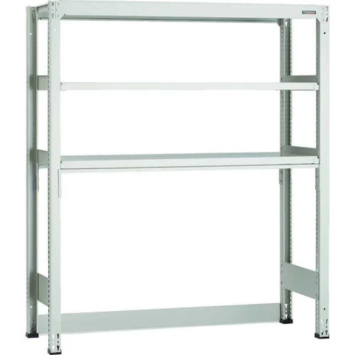 【CAINZ-DASH】トラスコ中山 スチールラック M3型中量棚 下段開放型 W1800XD571XH1800 3段 連結 M3-SB6663B【別送品】