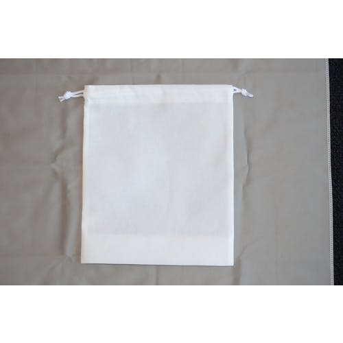 CAINZ-DASH】トラスコ中山 不織布巾着袋 Ｂ５サイズ マチあり ホワイト
