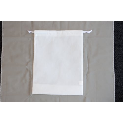 CAINZ-DASH】トラスコ中山 不織布巾着袋 Ａ４サイズ マチあり ホワイト