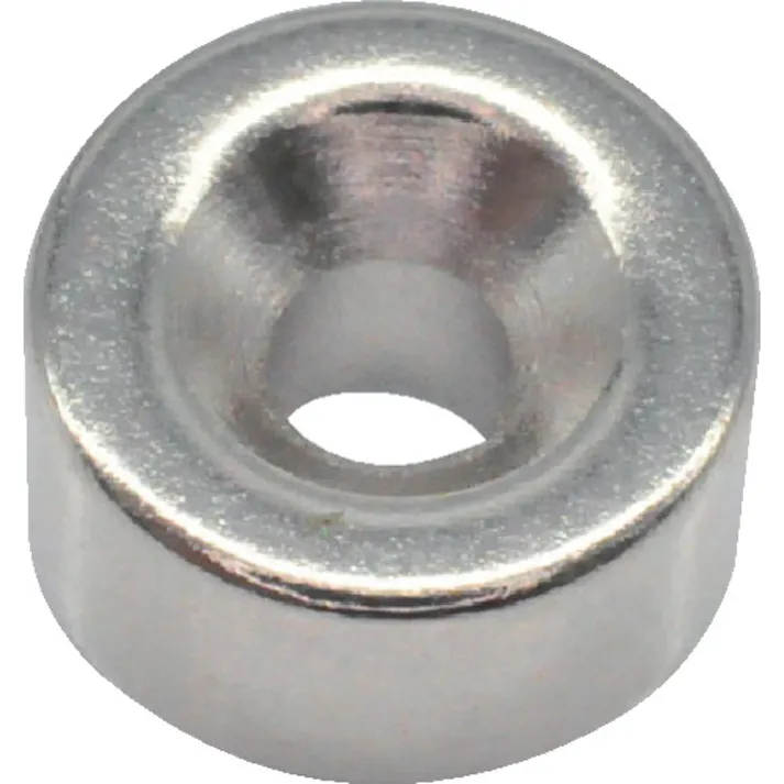【CAINZ-DASH】トラスコ中山 ネオジム丸形磁石 皿ねじ穴付 外径8mm×4mm M2 1個入 T08R04-M2【別送品】