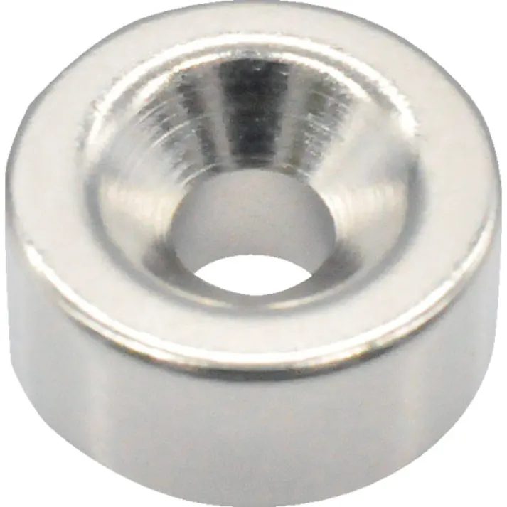 【CAINZ-DASH】トラスコ中山 ネオジム丸形磁石 皿ねじ穴付 外径11mm×5mm M3 1個入 T11R05-M3【別送品】