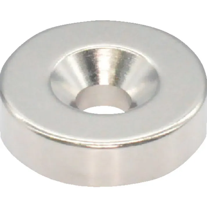 【CAINZ-DASH】トラスコ中山 ネオジム丸形磁石 皿ねじ穴付 外径18mm×4mm M4 1個入 T18R04-M4【別送品】