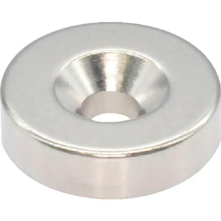 【CAINZ-DASH】トラスコ中山 ネオジム丸形磁石 皿ねじ穴付 外径18mm×5mm M4 1個入 T18R05-M4【別送品】