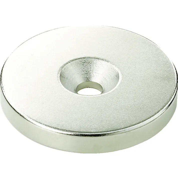 【CAINZ-DASH】トラスコ中山 ネオジム丸形磁石 皿ねじ穴付 外径20mm×5mm M5 1個入 T20R05-M5【別送品】
