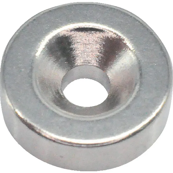 【CAINZ-DASH】トラスコ中山 ネオジム丸形磁石 皿ねじ穴付 外径9mm×3mm M2 1個入 T09R03-M2【別送品】