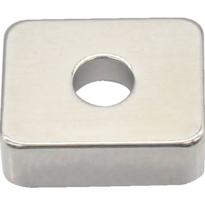 【CAINZ-DASH】トラスコ中山 ネオジム角形磁石 皿ねじ穴付 12mm×10mm×4mm M3 1個入 T12K04-M3【別送品】