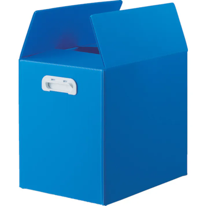 【CAINZ-DASH】トラスコ中山 ダンボールプラスチックケース 5枚セット B4サイズ 取っ手穴なし ブルー TDP-B4D-5B【別送品】