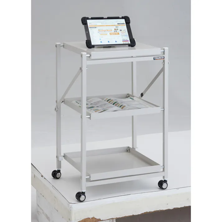 【CAINZ-DASH】トラスコ中山 ワンタッチワゴン W370XD370XH700 3段 WTW-733【別送品】