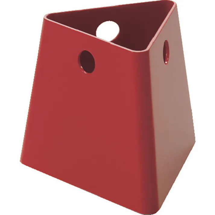 【CAINZ-DASH】トラスコ中山 識別トリオコーン 小 赤 3PCS-R【別送品】