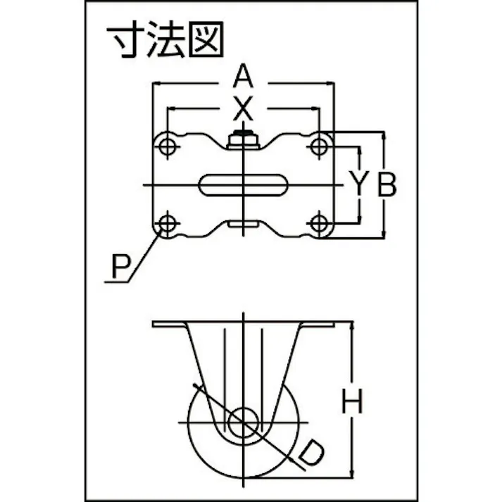 【CAINZ-DASH】トラスコ中山 キャスター 低床式 重荷重用 固定 ウレタン車65mm TYHSUK-65【別送品】