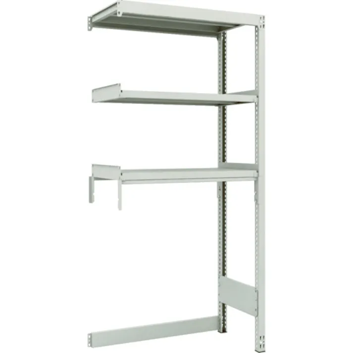 【CAINZ-DASH】トラスコ中山 スチールラック M2型軽中量棚 下段開放型 860X450XH1800 3段 連結 M2-SB6343B【別送品】