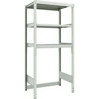 【CAINZ-DASH】トラスコ中山 スチールラック M2型軽中量棚 下段開放型 860X600XH1800 3段 単体 M2-SB6363【別送品】