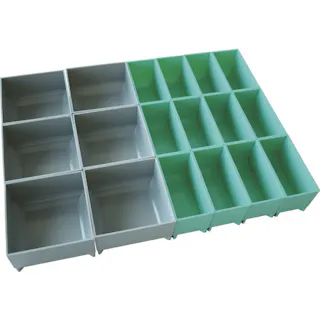 【CAINZ-DASH】トラスコ中山 プロ用段積みバッグ STACK BLOCK パーツケース 420X70 Eタイプ SB-PT42B-E【別送品】