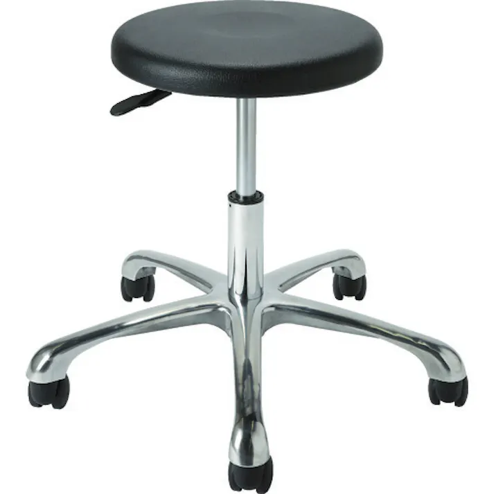 【CAINZ-DASH】トラスコ中山 導電チェア 背なし DC-10BK【別送品】