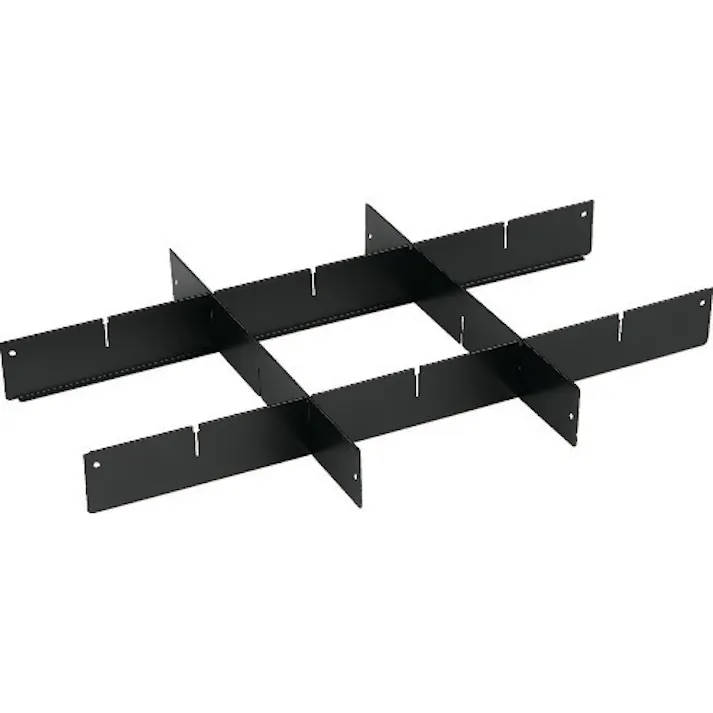 【CAINZ-DASH】トラスコ中山 ツールワゴン イーグル バーディワゴン深型仕切板 W600用 BK色 EGW-S64FL-BK【別送品】