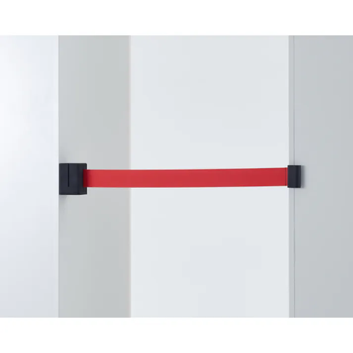 【CAINZ-DASH】トラスコ中山 ベルトパーテーション ブラック ベルトカラーレッド TABP-BK/R【別送品】