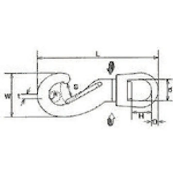 【CAINZ-DASH】トラスコ中山 マガタマスイベル ステンレス製 線径Φ3X開口5mm 1個入 TMS-0【別送品】