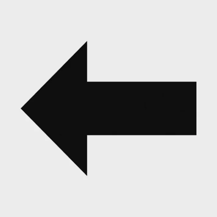 【CAINZ-DASH】トラスコ中山 マークステッカー 100×100 「矢印」マーク 透明地 黒文字 1枚入 TSN-100-M2-TM【別送品】