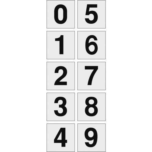 CAINZ-DASH】トラスコ中山 数字ステッカー １００×１００ 「０～９」連